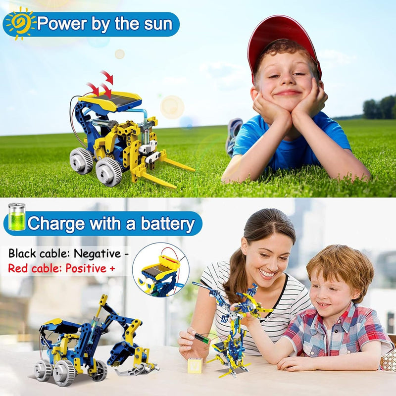 11-in-1 Solar Robot Kit – STEM Educational DIY Building Toys for Kids