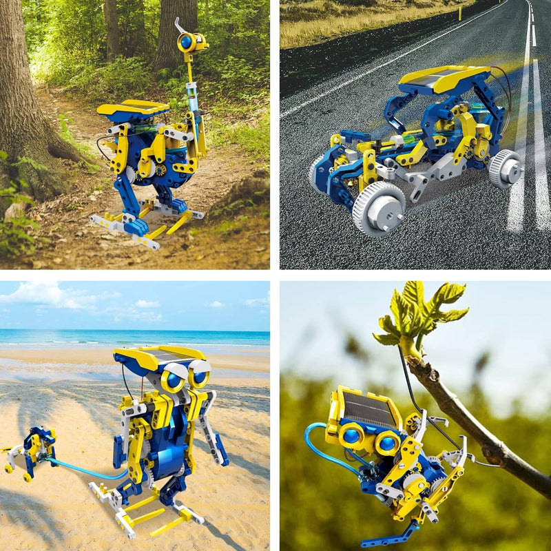 11-in-1 Solar Robot Kit – STEM Educational DIY Building Toys for Kids