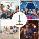 Wooden Ring Toss Drinking Game – Hook & Ring Toss with Shot Ladder