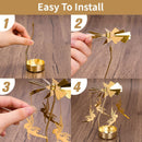 Pack of 2 Metal Rotary Candle Holder – Spinning Tea Light Carousel Candlestick