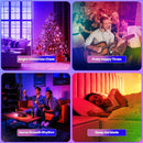 Smart LED Corner Floor Lamp – 122cm RGB Dimmable Modern Light with Remote & App Control