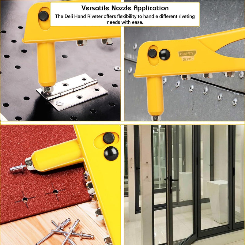 Heavy Duty Manual Riveter Gun – Durable Non-Slip Power-Assisted Design