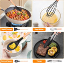37-Piece Kitchen Utensils Set – Heat-Resistant Silicone Cooking Tools with Wooden Handles