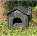 Indoor Outdoor Cat House – Enclosed Rainproof Sunproof & Coldproof Bed for Cats
