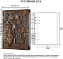 Dungeons and Dragons Journal – 400 Page Leather Notebook with 3D Dragon Design