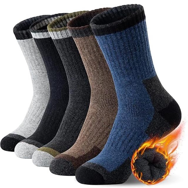 Merino Wool Socks – Premium Thermal Crew Socks Thick Insulated Winter Socks