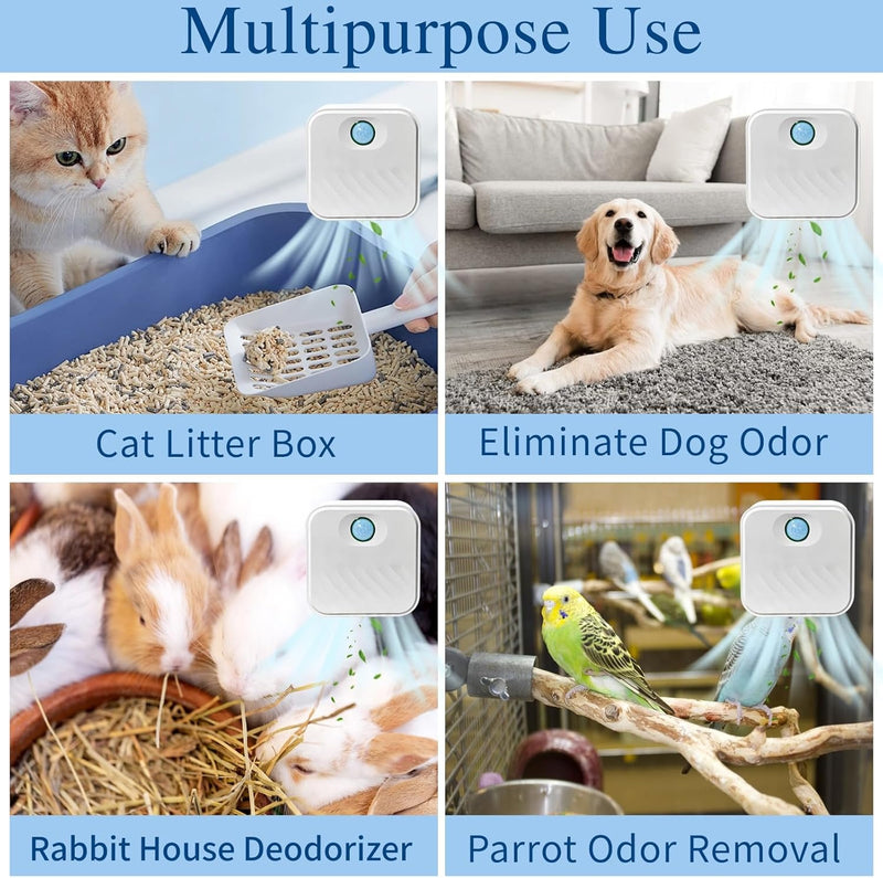 Smart Cat Litter Box Deodoriser – Rechargeable Pet Odour Air Purifier