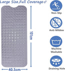 Non-Slip Bath Mat with Suction Cups – Anti-Mildew Washable Safe for Kids & Elderly
