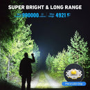 Ultra-Powerful LED Flashlight Rechargeable - 5 Modes and Waterproof