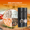 Salt & Pepper Electric Mill Grinder–  Adjustable Coarseness With Stand (2-Pack)