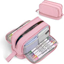 Large Capacity Pencil Case – 4-Compartment Multifunctional Pen & Stationery Organizer