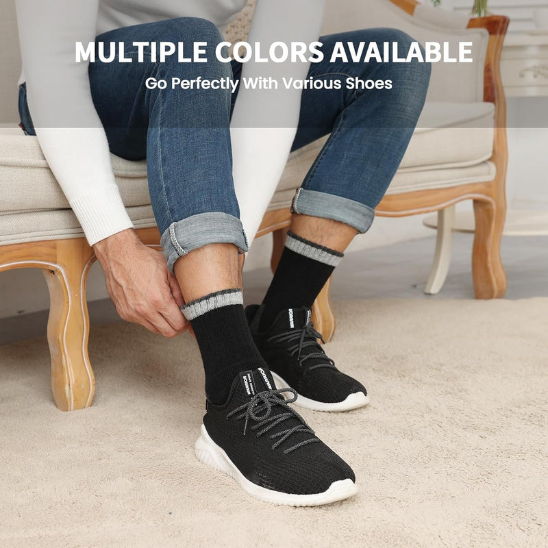Merino Wool Socks – Premium Thermal Crew Socks Thick Insulated Winter Socks