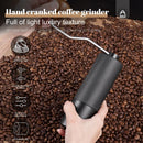 Manual Coffee Grinder – Adjustable Stainless Steel Burrs 25g Capacity Wooden
