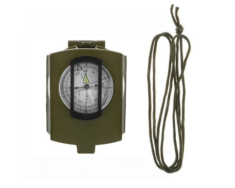 Military Lensatic Compass – Waterproof Hiking Survival Tool