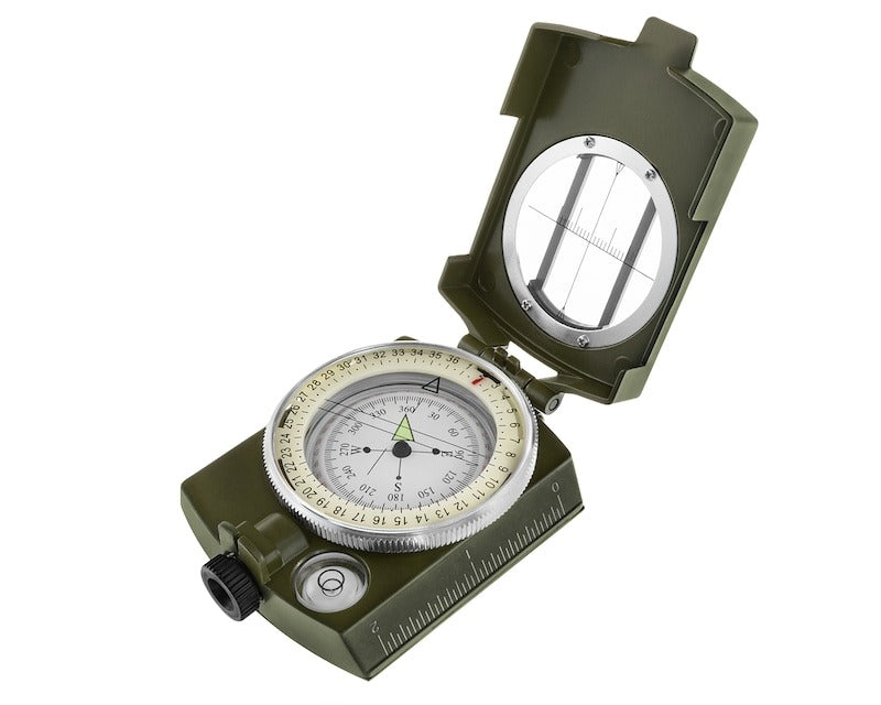 Military Lensatic Compass – Waterproof Hiking Survival Tool