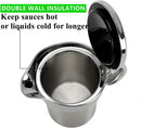 Double-Walled Insulated Gravy Boat – Stainless Steel Thermal Jug with Easy-Lift Lid