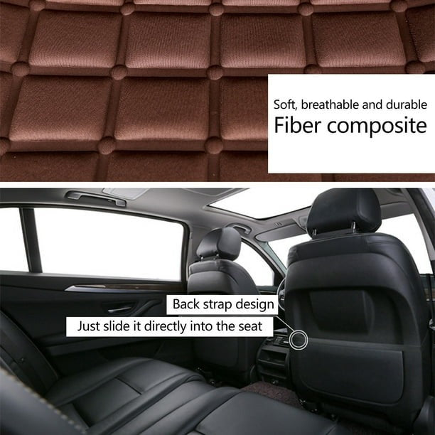 Universal Heated Car Seat Cushion – 12V Winter Seat Cover with Backrest Support