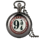 Harry Potter Vintage Platform 9¾ Quartz Pocket Watch – Kings Cross London Theme