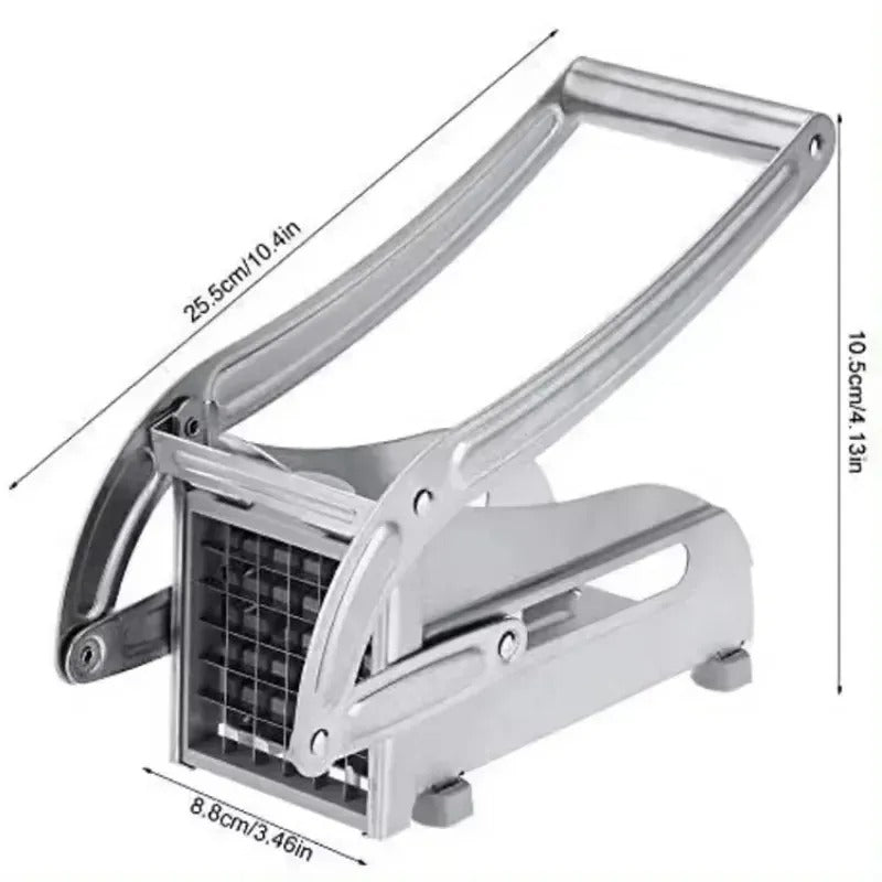 Stainless Steel Manual Potato Cutter – French Fry Slicer & Vegetable Chopper for Kitchen