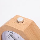 Wooden Analog Alarm Clock – Silent No-Tick Backlight Stylish Home Decor