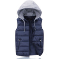 Unisex Winter Padded Body Warmer – Quilted Puffer Gilet with Removable Hood