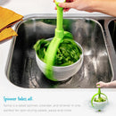 2-in-1 Collapsible Salad Spinner & Colander – Easy to Use Smart Design