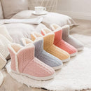 Women's Knitted Boot Slippers – Plush Lined Non-Slip Warm Winter House Shoes