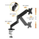 Adjustable Monitor Arm Mount – Single Screen Holder for 17–32" PC Monitors with Clamp