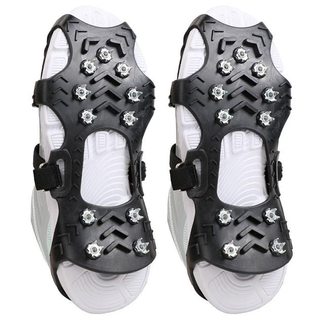 Non Slip Crampons – Stretch Slip On Design with 11 Teeth for Snow & Ice