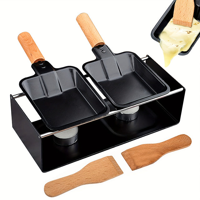 Cheese Raclette Set – Non-Stick Melter Pan Anti-Scalding