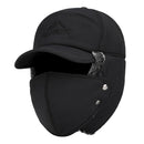 Fur Lined Winter Hat for Men – Thermal Hat with Earflaps Visor & Neck Warmer