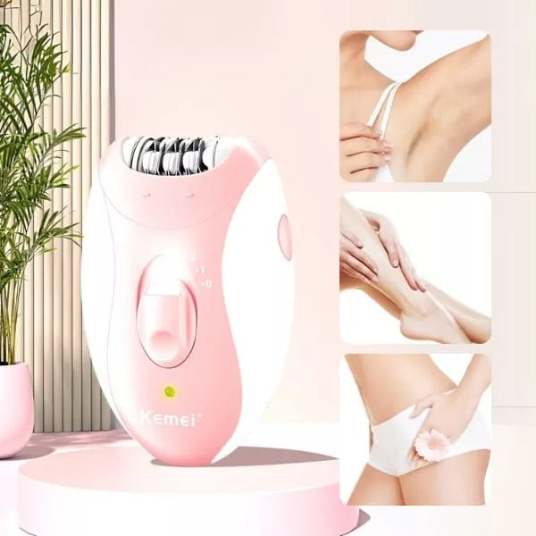 Electric Women's Epilator – Facial & Body Hair Remover for Bikini Legs Arms