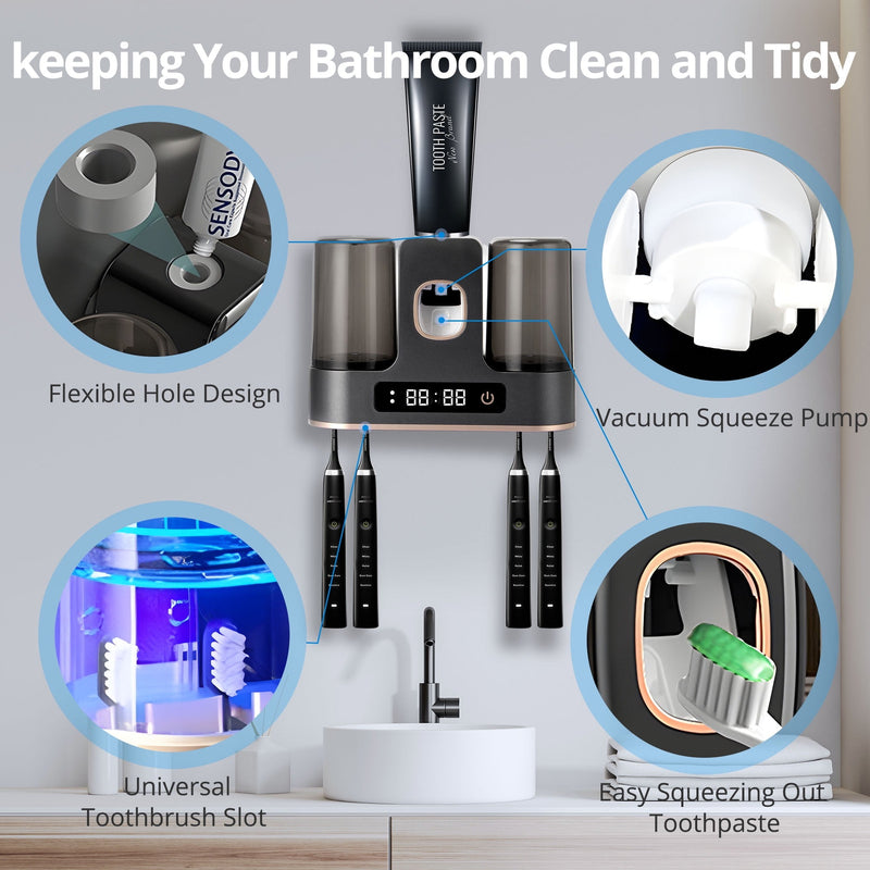 Smart Toothbrush Holder – Automatic Toothpaste Dispenser and Steriliser