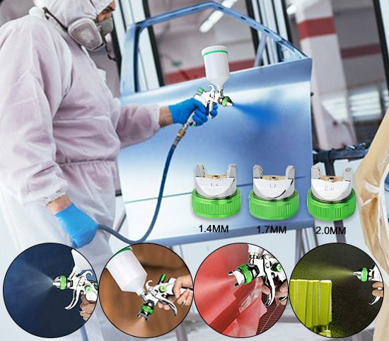 Professional Air Paint Spray Gun – 3 Nozzles & 600cc Cup - Ideal for Car Repairs & Furniture Painting