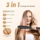 240W Hot Brush – Fast Heat Curling & Straightening Brush for Medium to Long Hair
