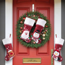 Classic Christmas Stockings – Pack of 2 Embroidered Hanging Christmas Decoration