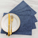 Set of 4 Woven Placemats – Heat-Resistant Cloth Table Mats for Dining & Kitchen