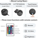 3D Optical Illusion Lamp – 16 Colored Star Trek Night Light with Remote