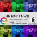 3D Optical Illusion Lamp – 16 Colored Star Trek Night Light with Remote