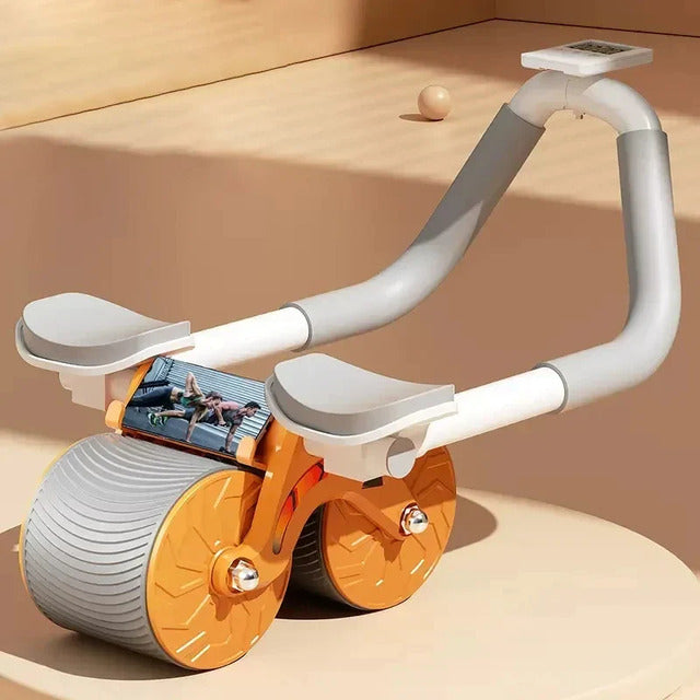 Automatic Rebound Ab Roller – Home Gym Trainer with Elbow Support for Core Workouts
