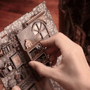 Library-Themed 3D Book Nook Kit – DIY Decorative Bookends with LED Lights