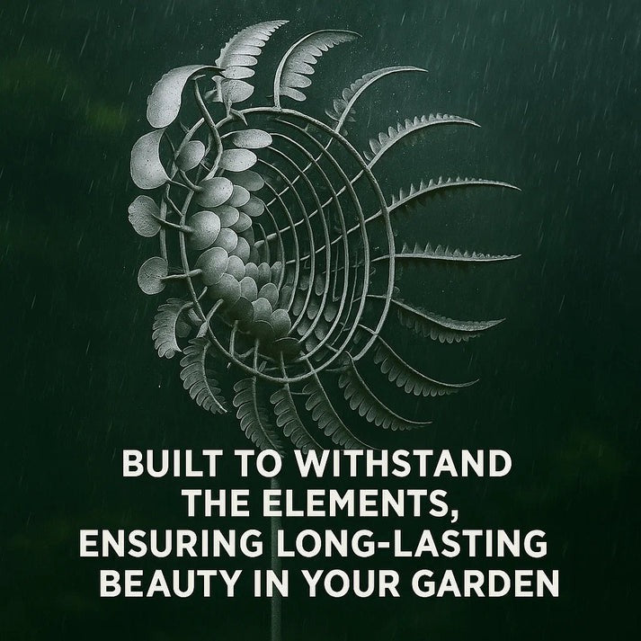 Metal Garden Windmill Spinner – Kinetic Yard Art for Outdoor Lawn & Patio Decor