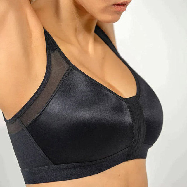 Wireless Breathable Posture Corrector - Front Buckle Sports Bra