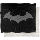 Batman Hush Logo Super Soft Throw Blanket – Silky Touch Front & Sherpa Back