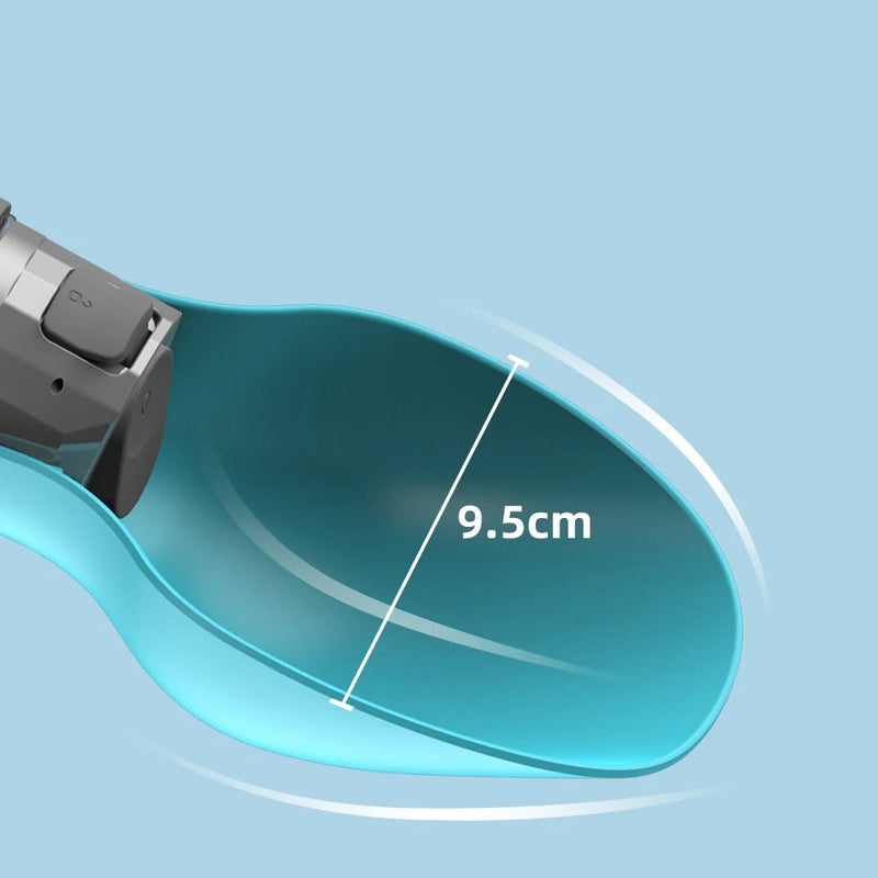 Dog Water Bottle with Collapsible Bowl - Large Capacity 800ml