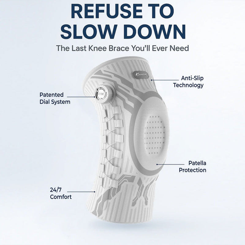 Adjustable Knee Pads– Patellar Support with Stabilization Bands & 4-Way Compression