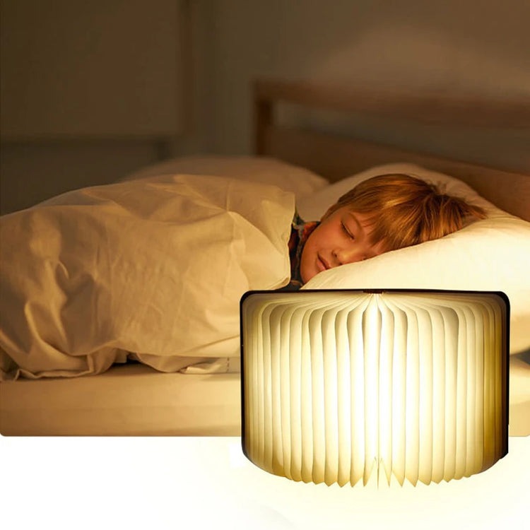 3D Folding Book Lamp – LED Night Light USB Rechargeable Dimmable Table Lamp