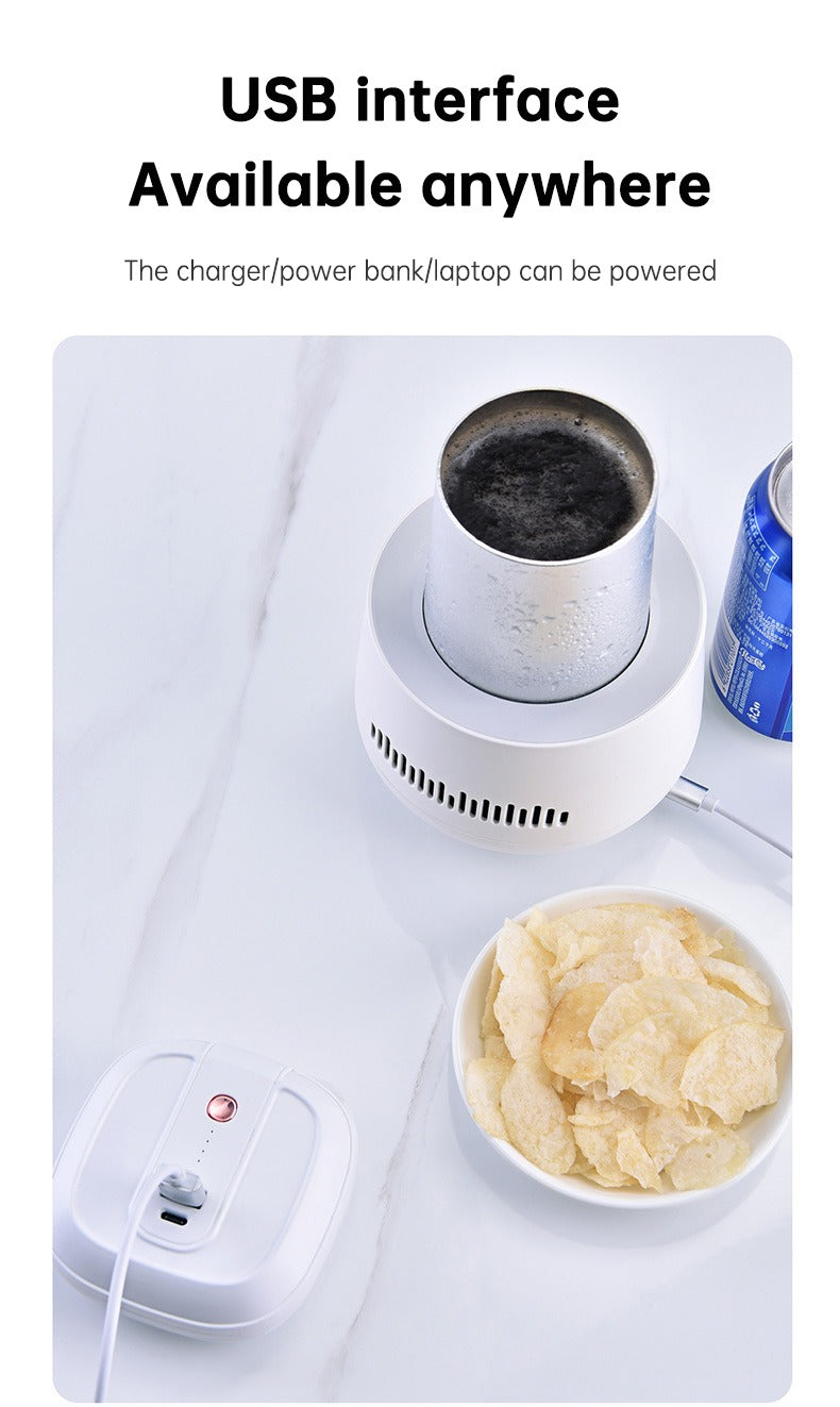 USB Mini Fridge – Compact Beverage Cooler for Cans & Bottles