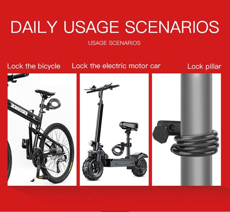 Smart Digital Bike Lock – Fingerprint Lock & Waterproof