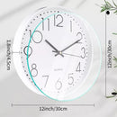 12-Inch Nordic Wall Clock – Silent Quartz Movement 3D Numbers Minimalist Design